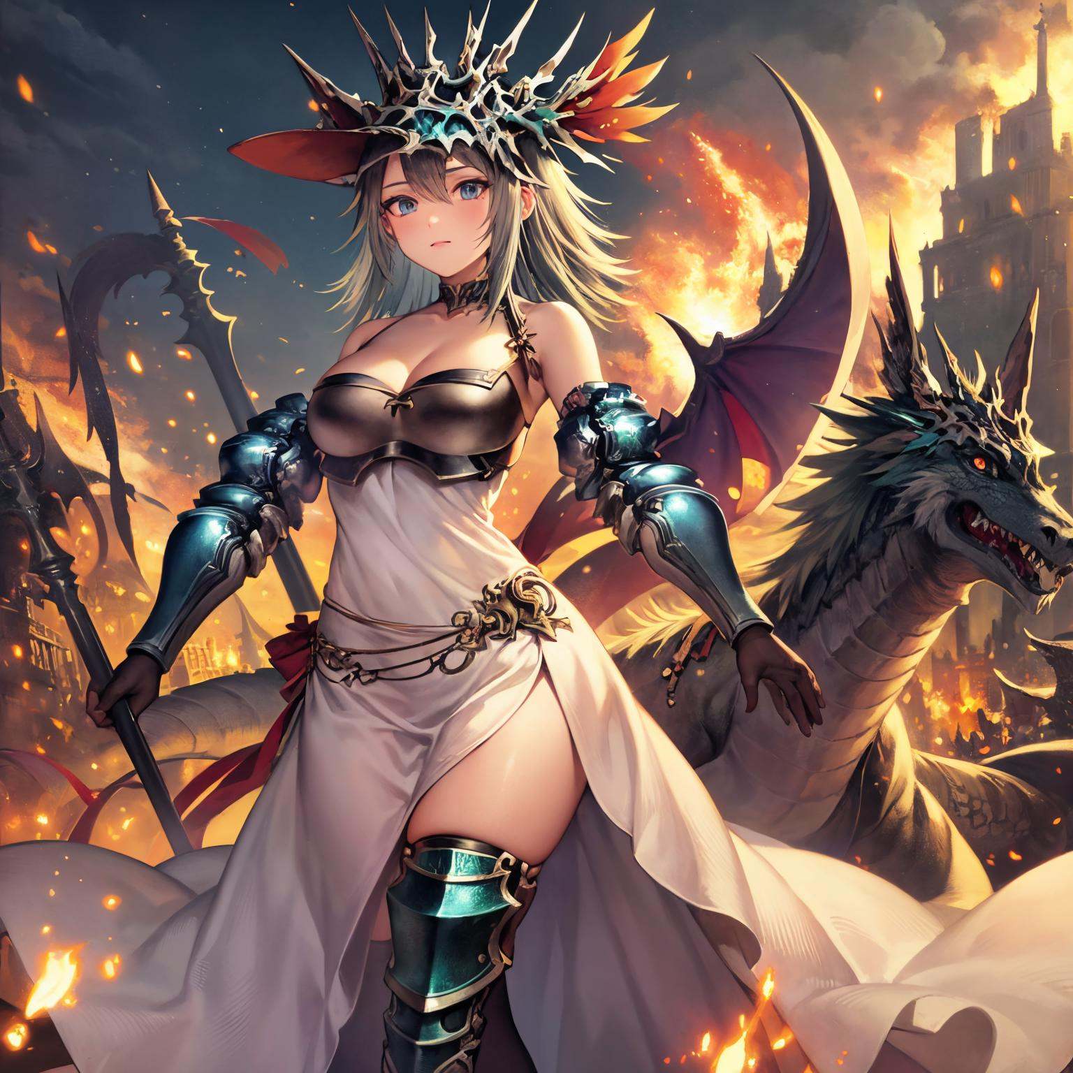 1girl,  weapon,  armor on Tensor.Art