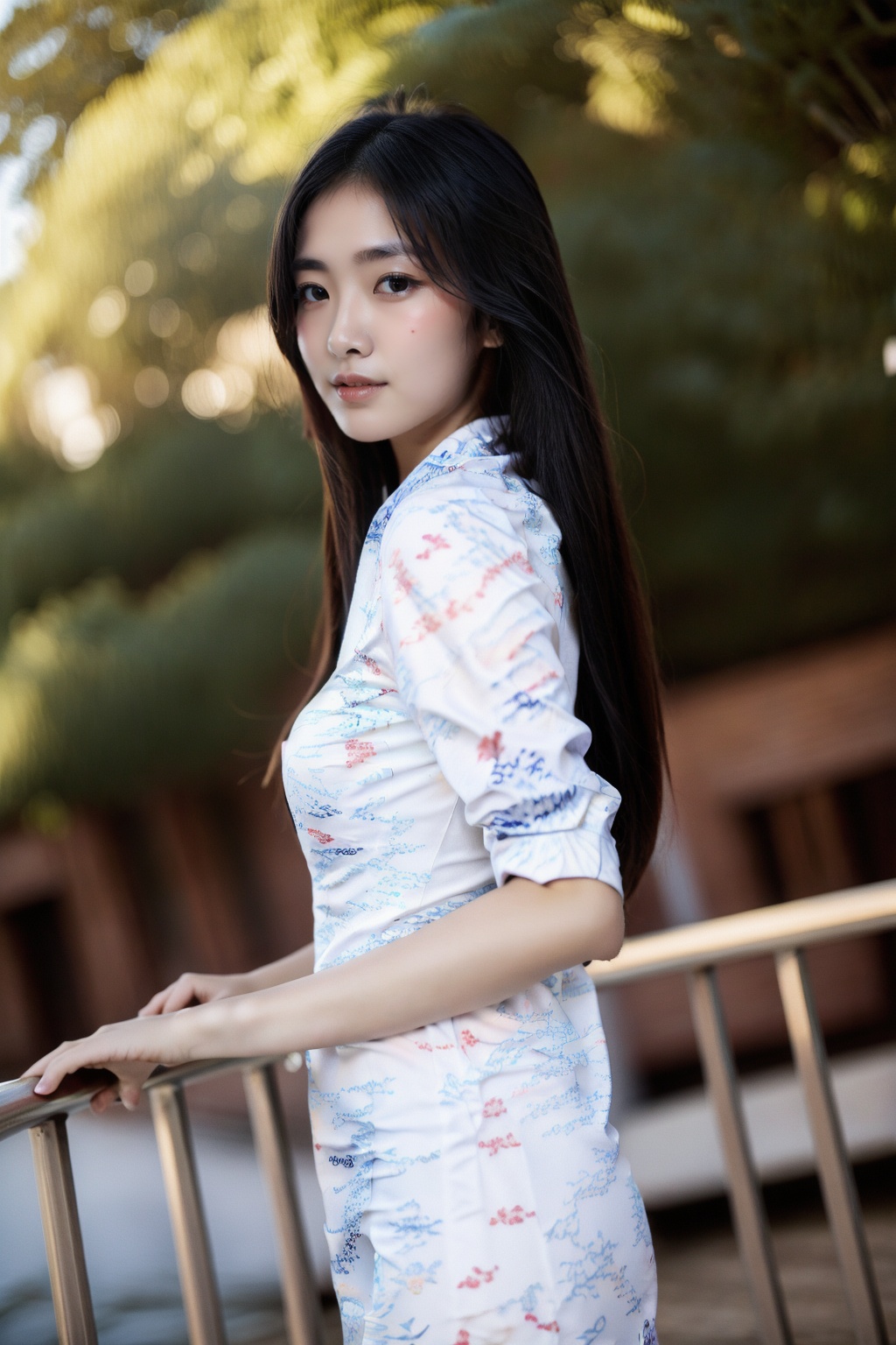(1girl:1.3), (best quality, masterpiece, ultra high resolution),(photorealistic:1.3), (realistic:1.3), depth of field, (outdoors:1.2), (day:1.2), (cinematic lighting:1.2), near, facing to camera <lora:CAHaihangLong:0.8>