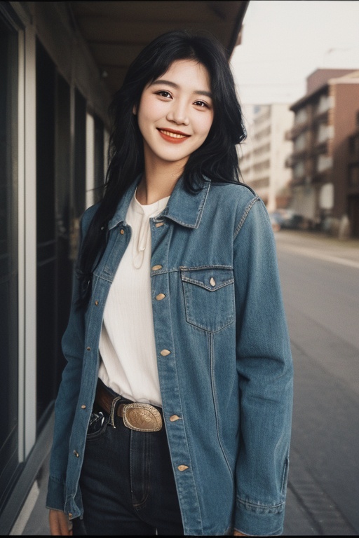 shaonv,solo,1girl,lips,realistic,black hair,black eyes,Polaroid,(cowboy_shot:1.2),,smile,<lora:hyshaonvlora004:0.7>