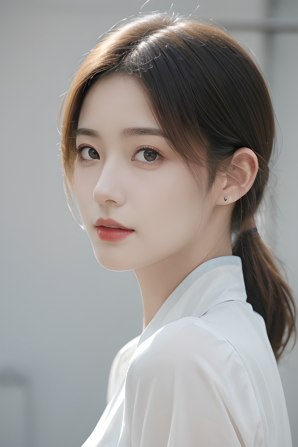 <lora:0805_08:0.7>, <lora:SDXLrender_v2.0:0.8>,simple background,depth of yield, 1girl,realistic,masterpiece, best quality, photorealistic, HDR,detail