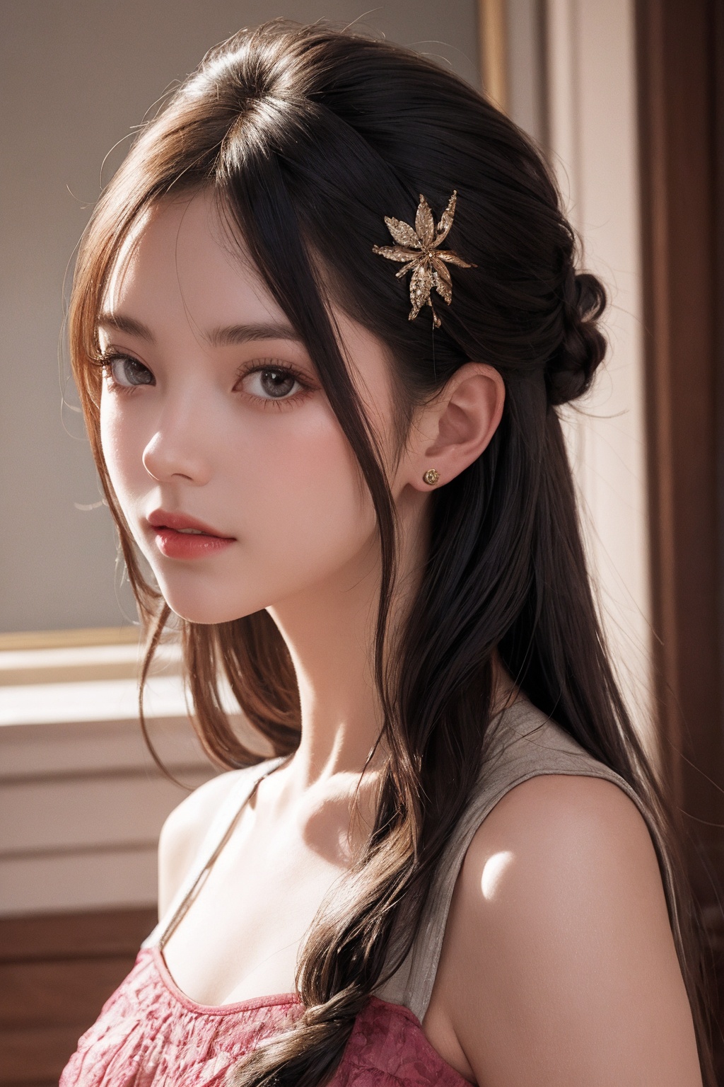 girl,  dress,  portrait on Tensor.Art