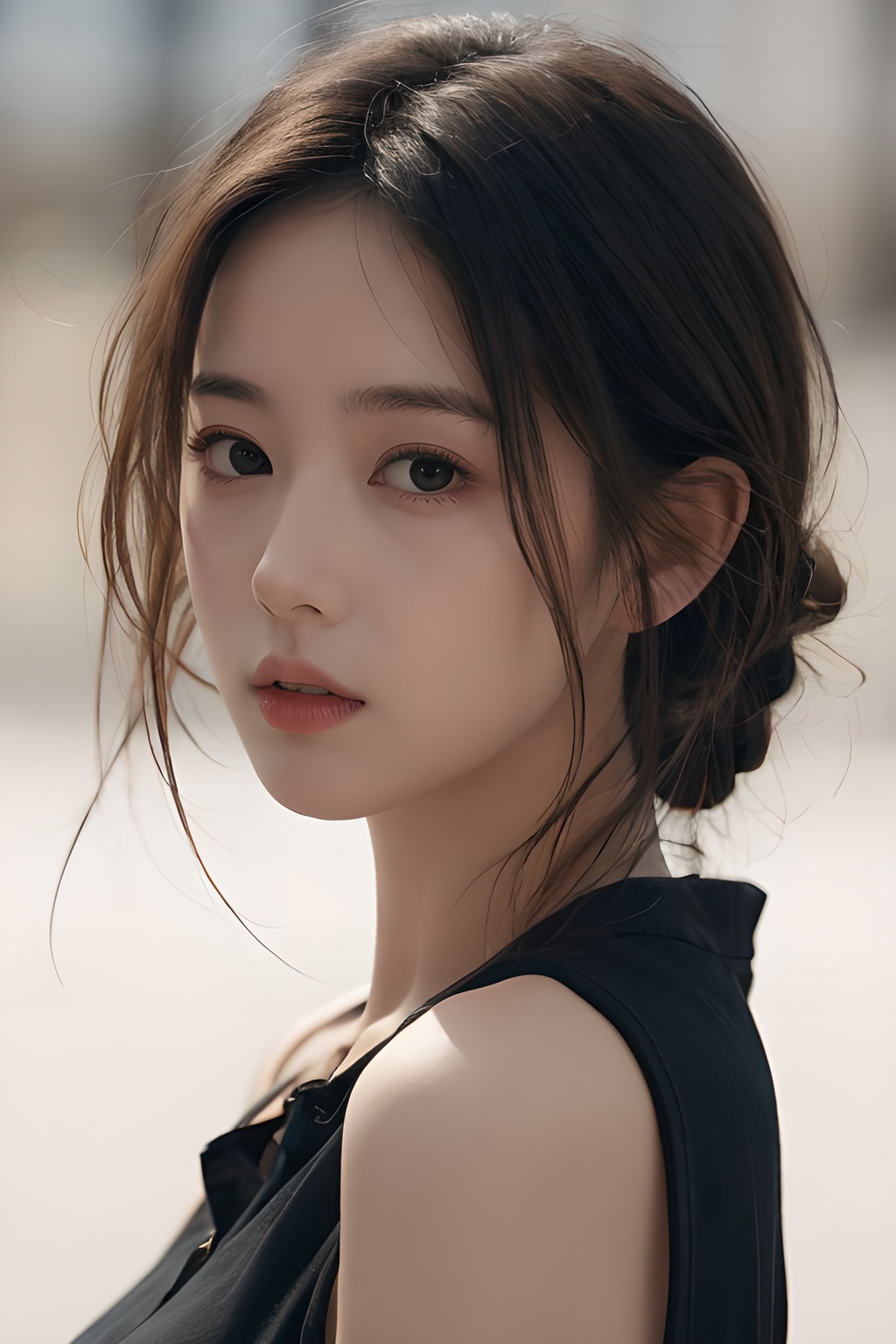 <lora:0818_01:0.7>,simple background,microdress,, 1girl,realistic,masterpiece, best quality, photorealistic, HDR,detail