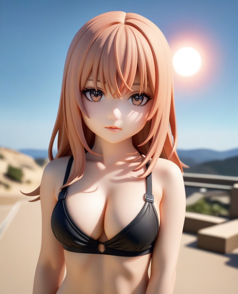 (,1girl, ,best quality, ),looking at viewer,masterpiece, (( , )),, realistic,science fiction,mole, ultra realistic 8k cg, sun ,  rose,(cleavage), (),