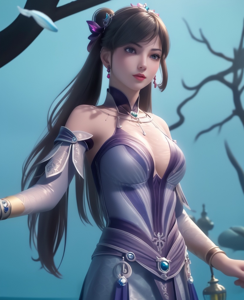 <lora:561-DA-炼气十万年-孔炎:0.8>(,1girl, ,best quality, ),looking at viewer,masterpiece, ((((, solo,  , ,solo focus, ,underwater, )))) ,ultra realistic 8k cg,   clean, masterpiece,     cinematic lighting, cinematic bloom,  (( , )),, , unreal, science fiction, luxury, jewelry, diamond, gold, pearl, gem, sapphire, ruby, emerald, intricate detail, delicate pattern, charming, alluring, seductive, erotic, enchanting, hair ornament, necklace, earrings, bracelet, armlet,,(cleavage),