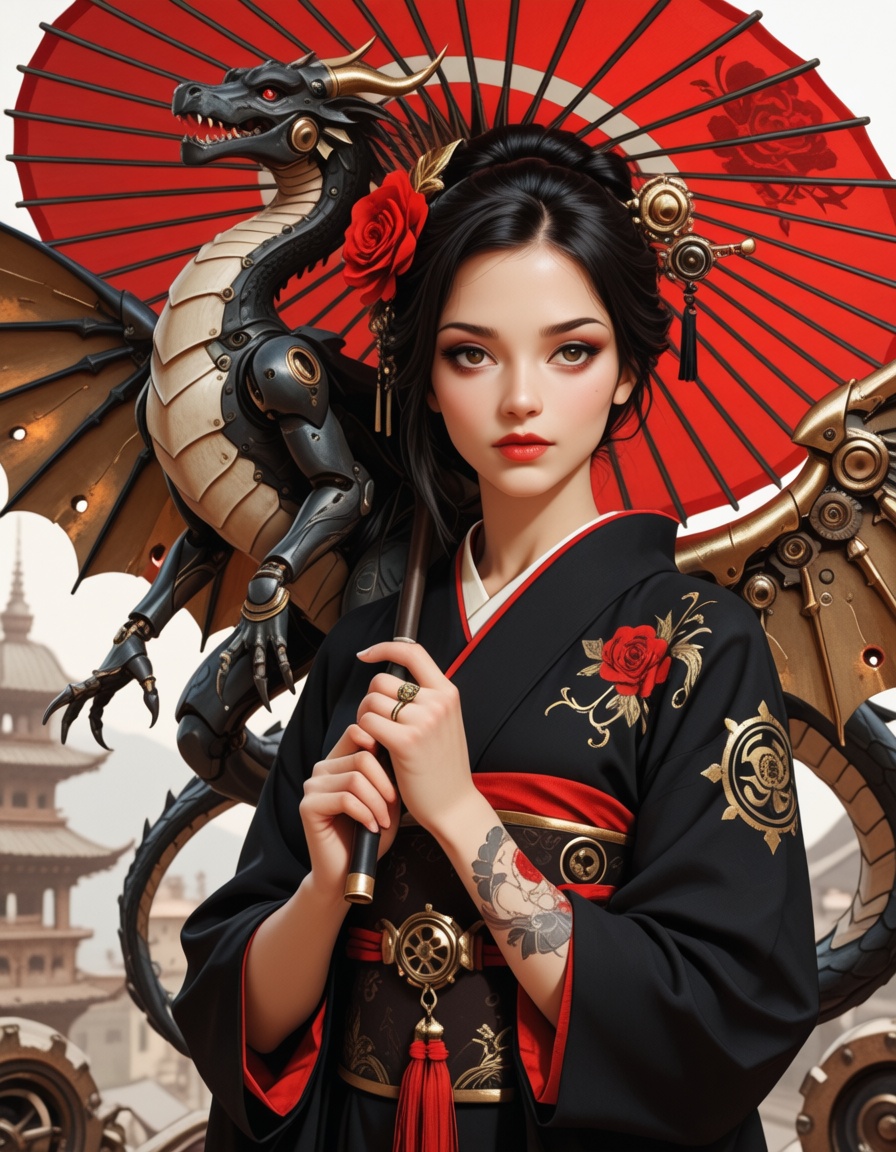 1girl,  solo,  black hair on Tensor.Art
