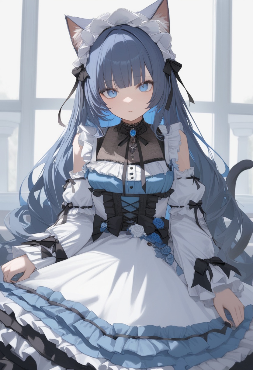 1girl,  solo,  very long hair on Tensor.Art
