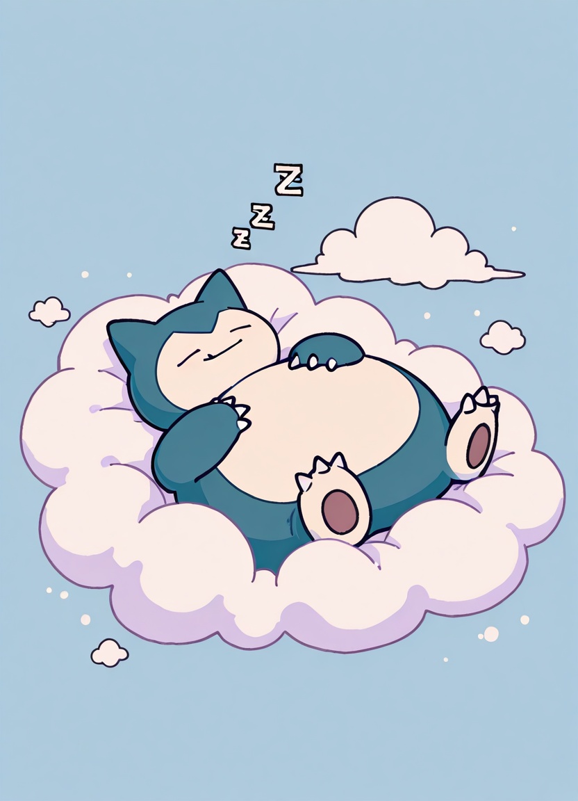 no humans,  sleeping,  pokemon (creature) on Tensor.Art