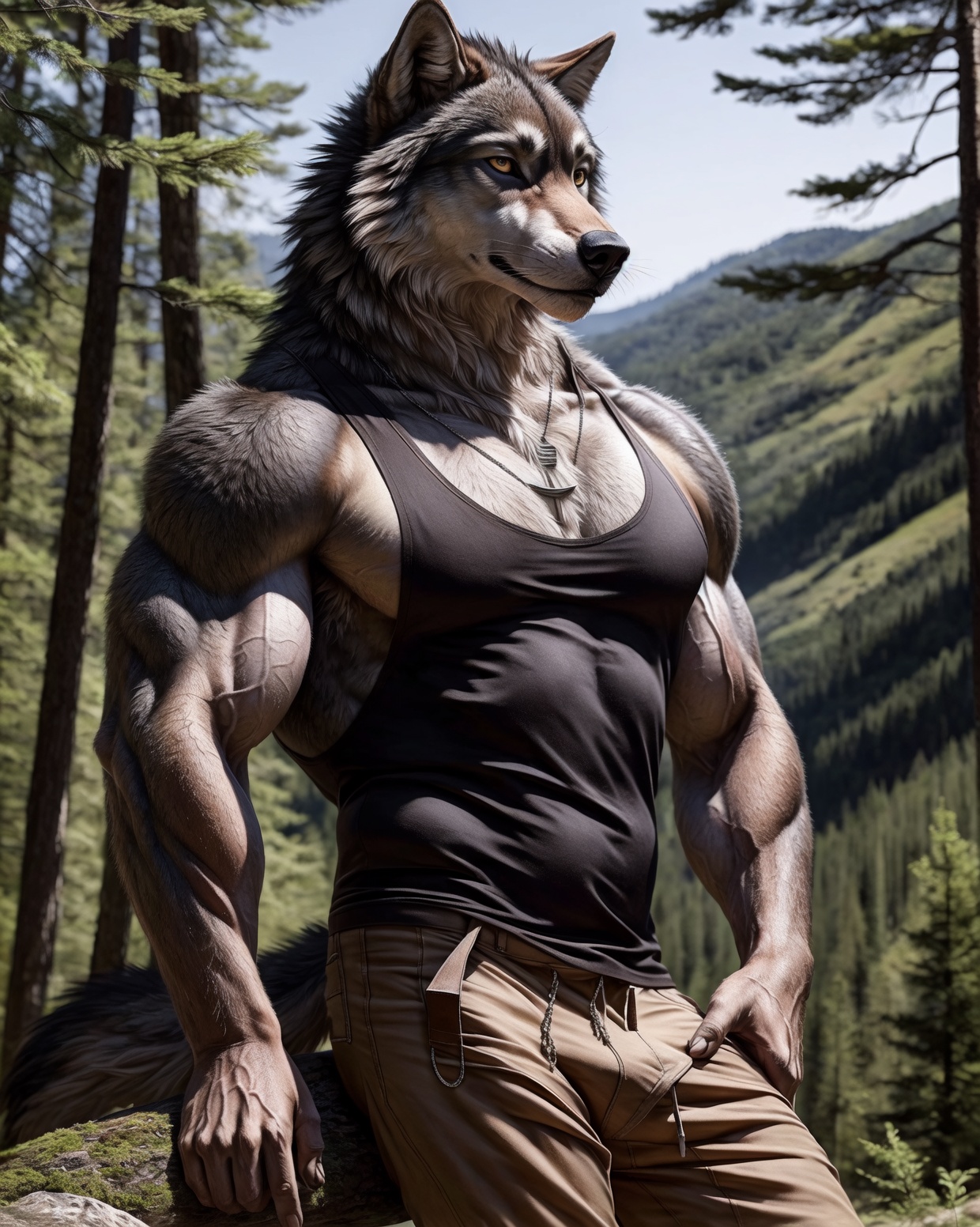 anthro,  wolf,  male on Tensor.Art