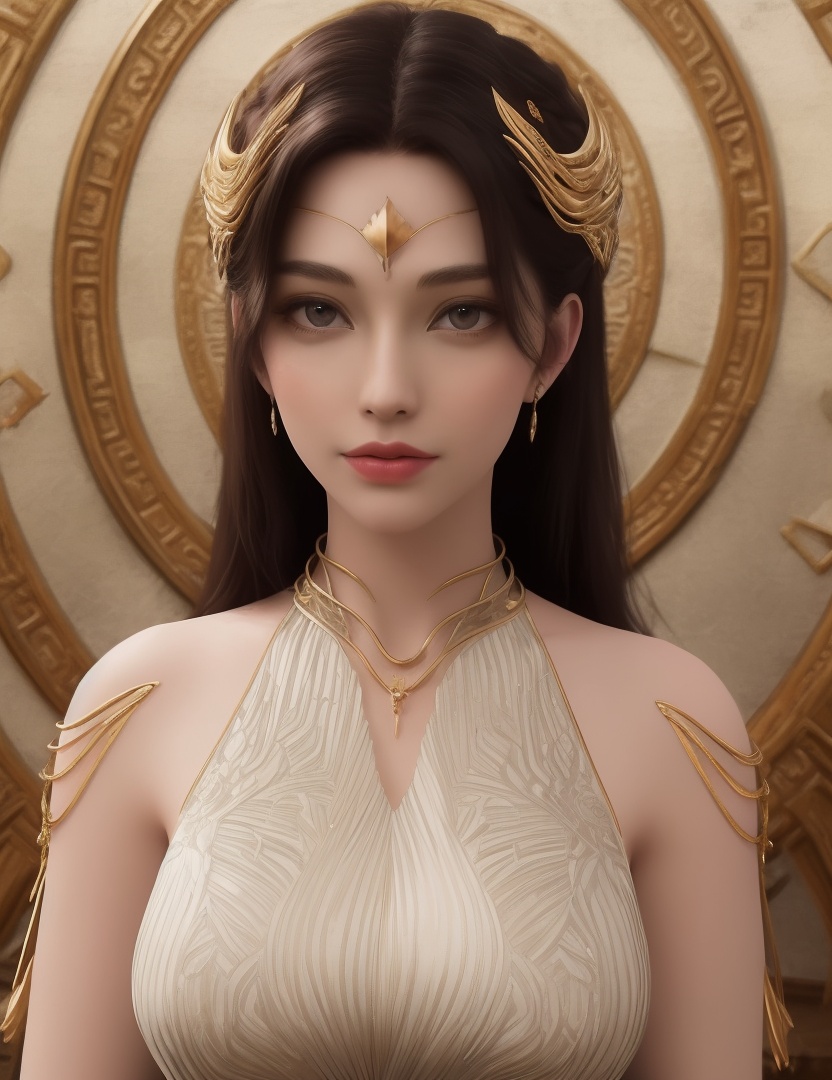 ultra realistic 8k cg, picture-perfect face, flawless, clean, masterpiece, professional artwork, famous artwork, cinematic lighting, cinematic bloom, perfect face, beautiful face, beautiful eyes, ((perfect female body, narrow waist)), red eyes, gorgeous queen, royal, divine, goddess, godlike, (royal palace), fantasy, dreamlike, unreal, science fiction, , beautiful clothes, lace, lace trim, lace-trimmed legwear, nsfw, breasts out,  (rich:1.4), prestige, luxury, jewelry, diamond, gold, pearl, gem, sapphire, ruby, emerald, intricate detail, delicate pattern, sexy, charming, alluring, seductive, erotic, enchanting, hair ornament, necklace, earrings, bracelet, armlet, ,(solo:1.5, ) (1girl:1.8),(,gigantic breasts,)<lora:DA_HenRenDaDi:0.5>