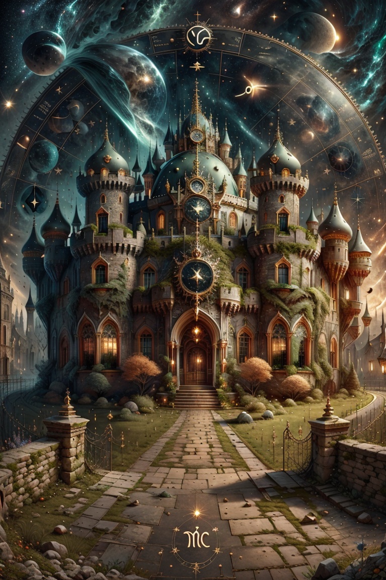 earthastrologystyle,  castle on Tensor.Art