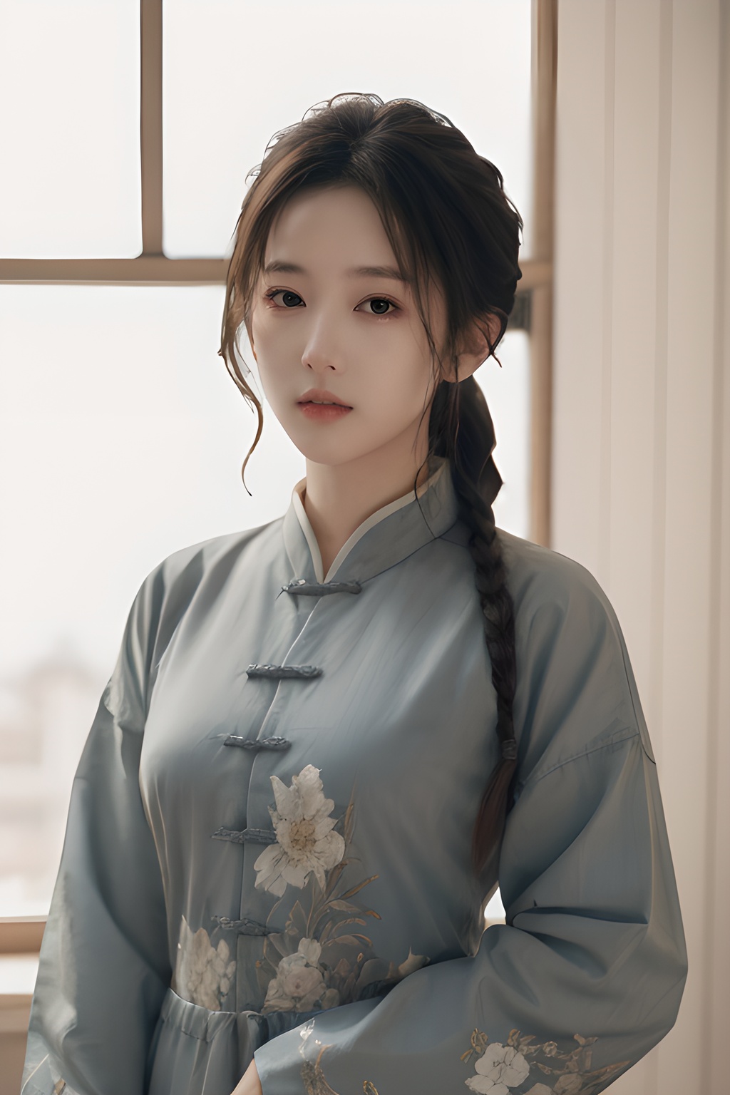 <lora:0806_08:0.7>,simple background,chinese_clothes,, 1girl,realistic,masterpiece, best quality, photorealistic, HDR,detail