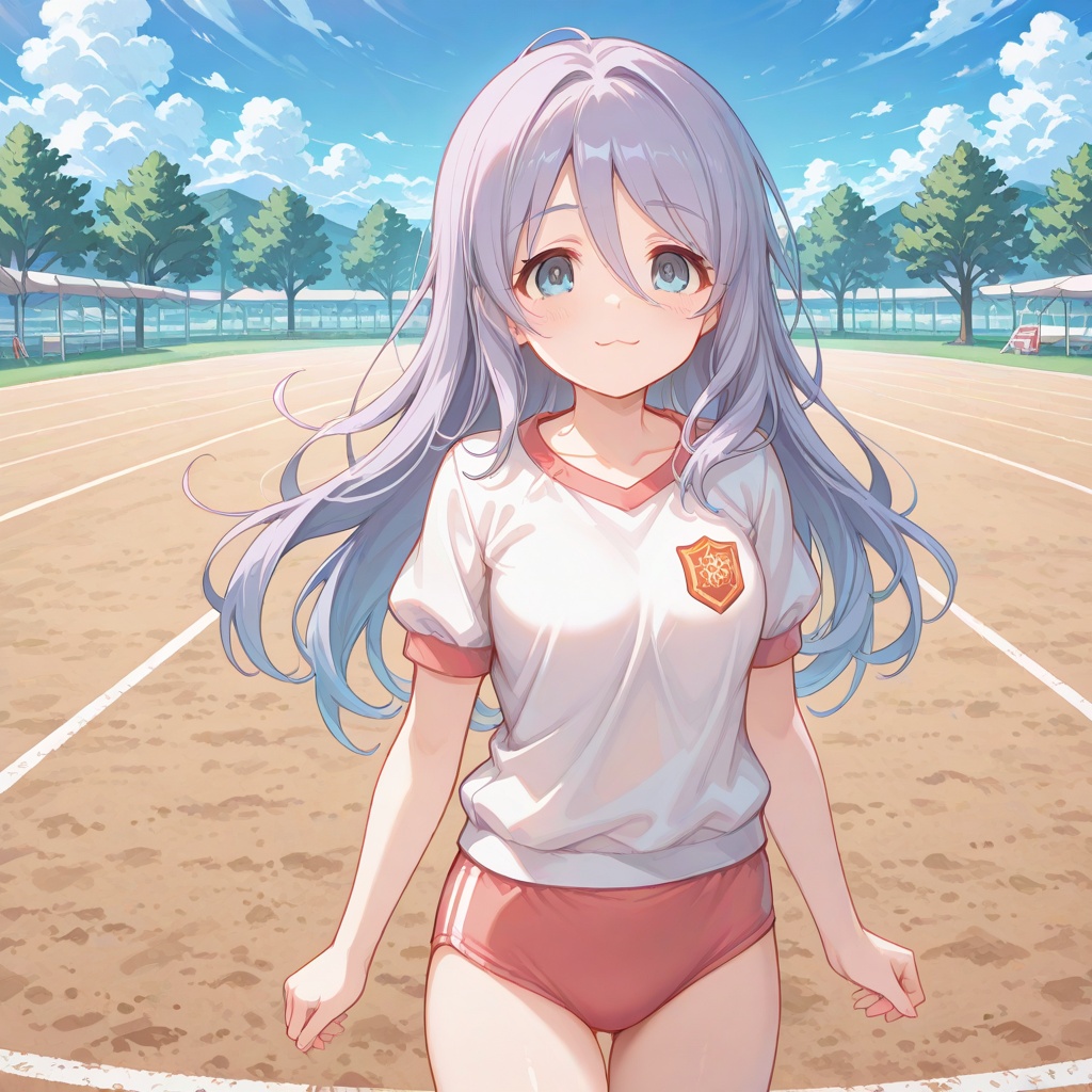 tsubakigaoka_gym_uniform,  gym shirt,  pink buruma on Tensor.Art