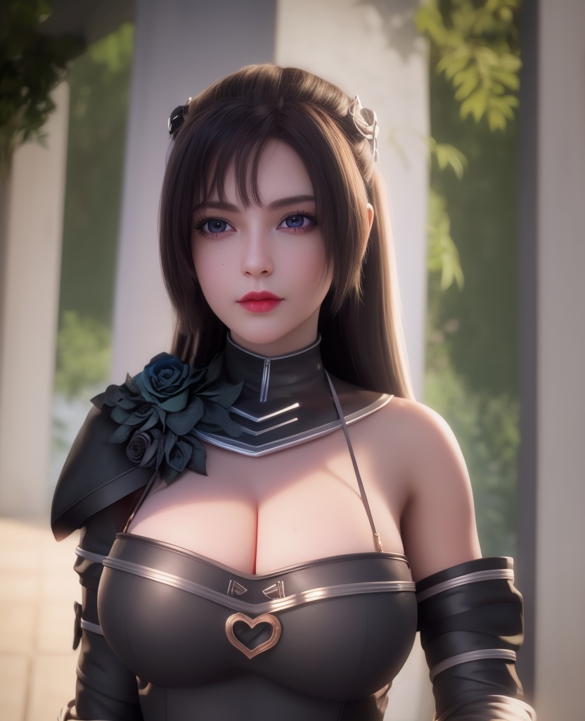 <lora:569-DA-星辰变-朔燕:0.8>(,1girl, ,best quality, ),looking at viewer,masterpiece, (( , )),, realistic,science fiction,mole, ultra realistic 8k cg, sun ,  rose,(cleavage), (),