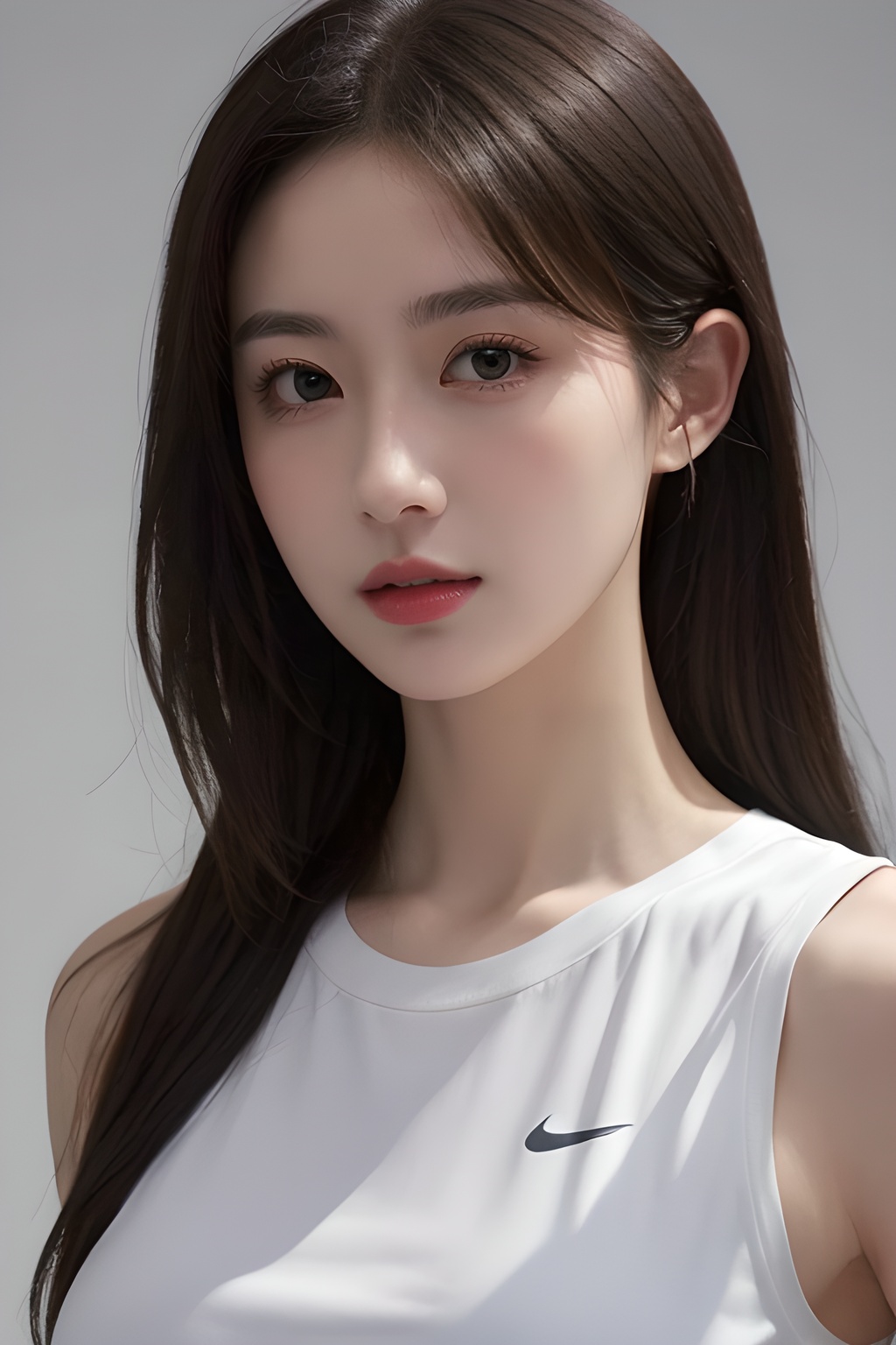<lora:0813_10:0.7>,simple background,sportswear,, 1girl,realistic,masterpiece, best quality, photorealistic, HDR,detail
