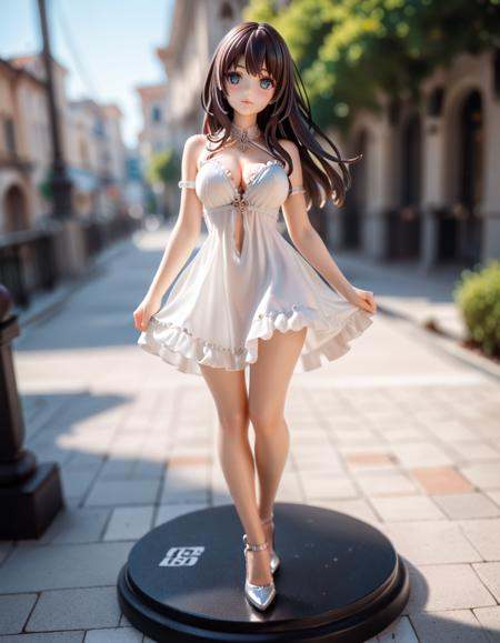 1girl, long hair, (full body shot:1.2), (figure:1.2), zPDXL3, safe_pos, score_9, score_8_up, source_realistic, rating_explicit, 8k, best quality, masterpiece, expressiveh, intricate details, ultra high res, sharp focus, digital art, cinematic, extremely detailed, cinematic light, photo studio lighting, Unreal Engine, dramatic angle, dynamic camera angle, unique perspective, unique angle, wide angle, dutch angle, foreshortening, blurred eyes, innocent, extra blush under eyes, big eyes, beautiful detailed eyes, detailed beautiful delicate face,  realistic humid skin, detailed skin sexy pose, sensual posture, graceful pose, curvy, scenery, blurry background