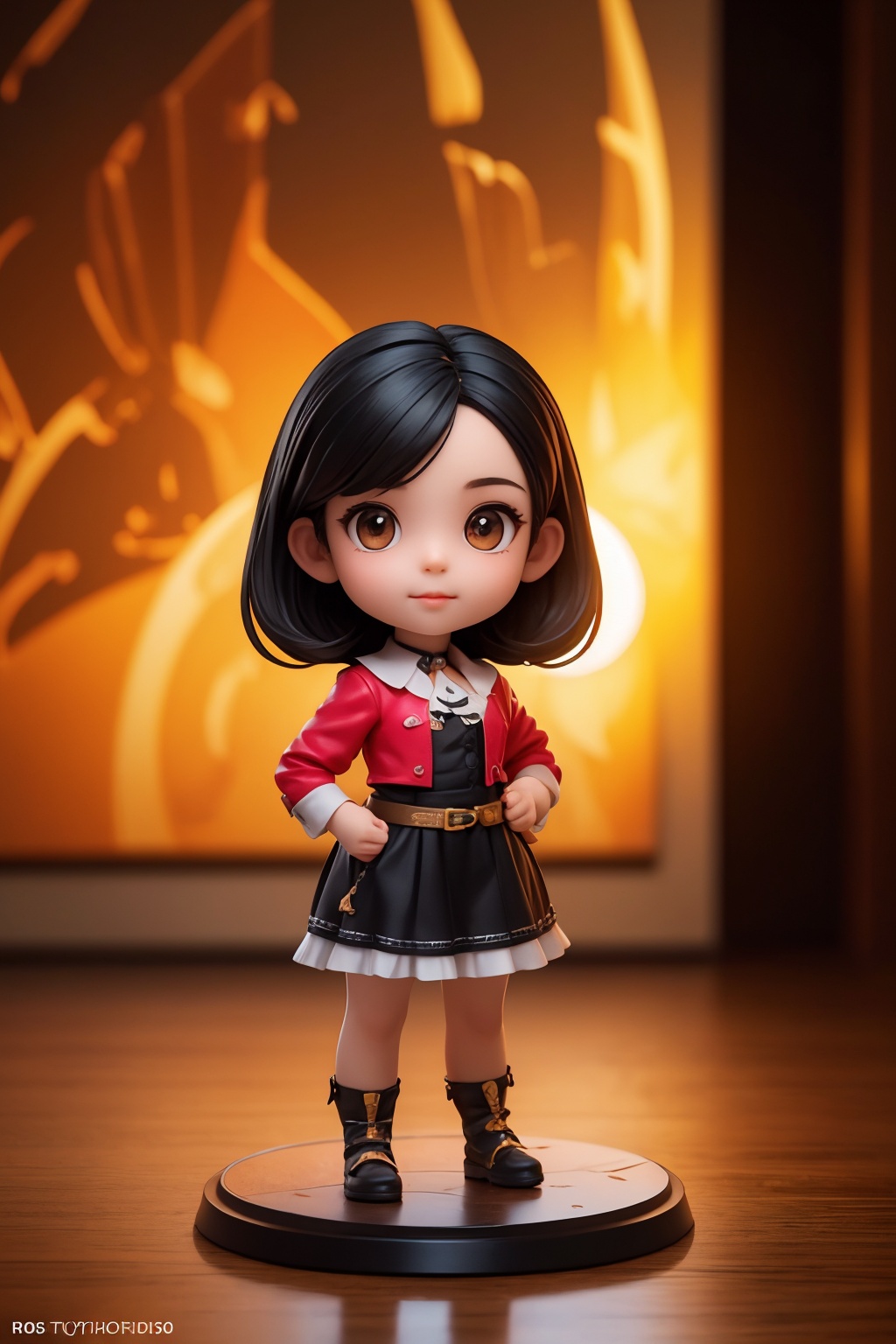 (best quality:1.4),(masterpiece:1.4),(photorealistic:1.4),(Realistic:1.2),(ultra high res, raw photo:1.4),(hdr, hyperdetailed:1.2),(8K:1.2),cinematic photo 1girl,(chibi:1.1),black hair,full body,