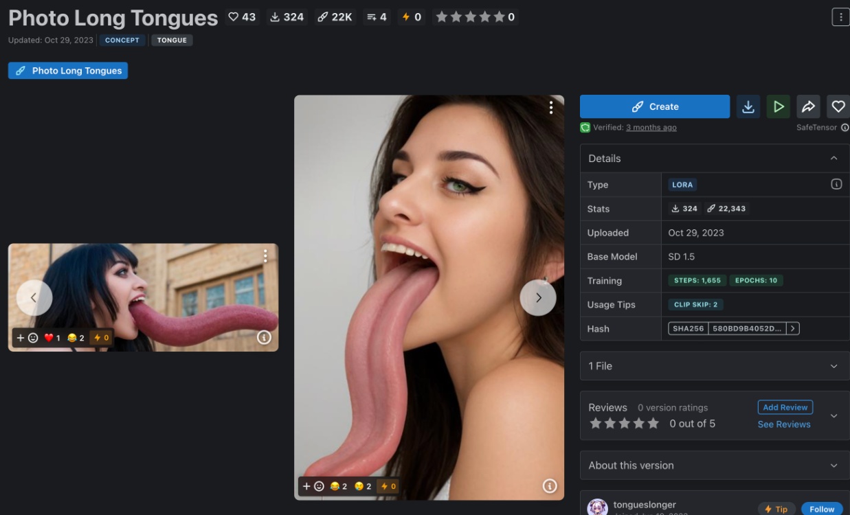 Photo Long Tongues by 老法师不在家 on Tensor.Art
