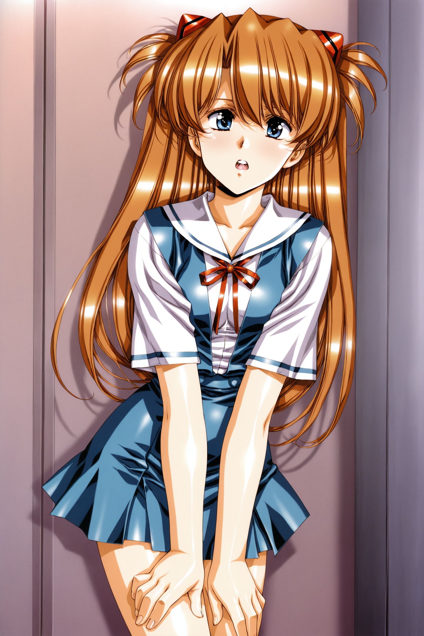 Urushihara Satoshi Style,  1girl,  souryuu asuka langley on Tensor.Art