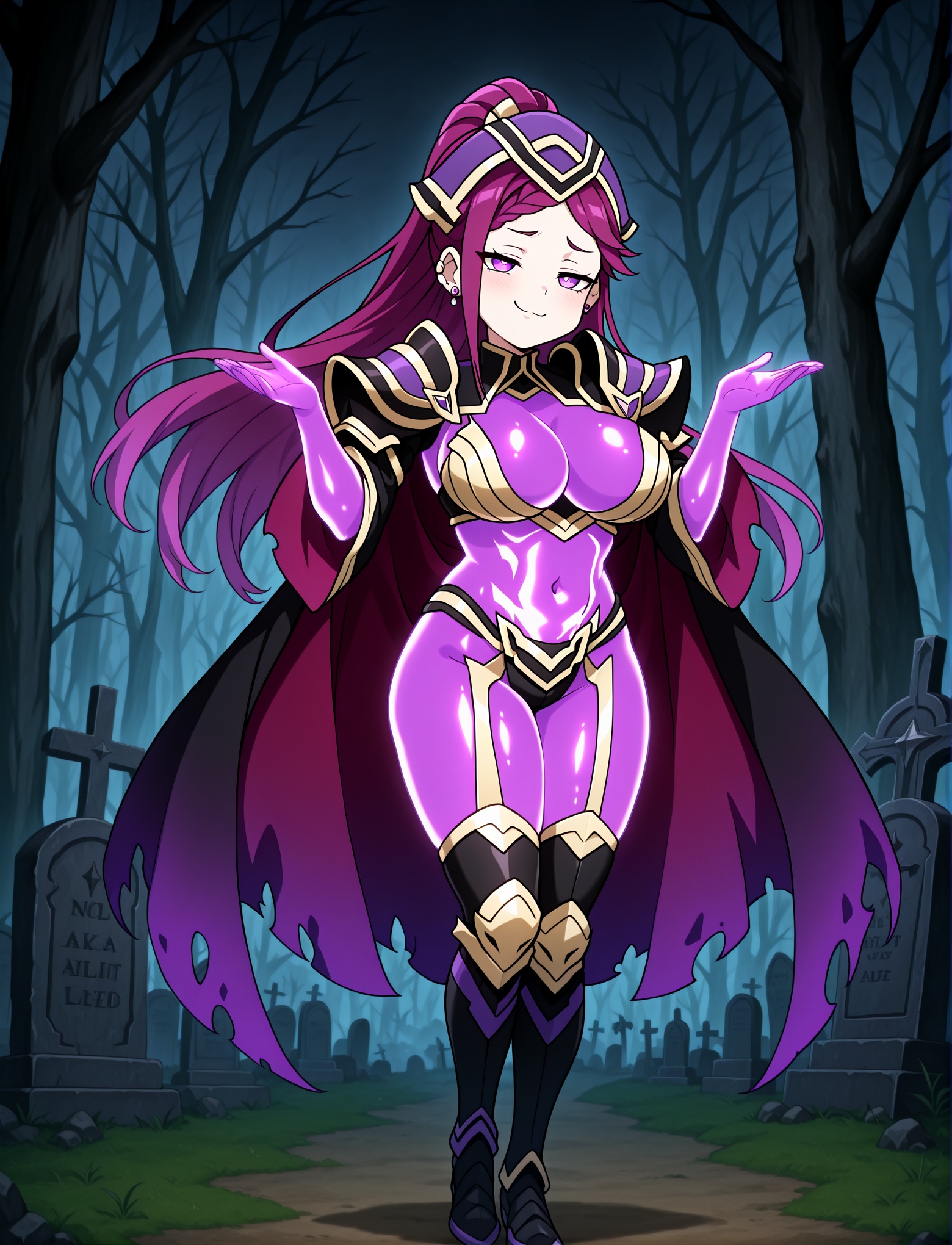 dark night,  graveyard,  withered forest on Tensor.Art