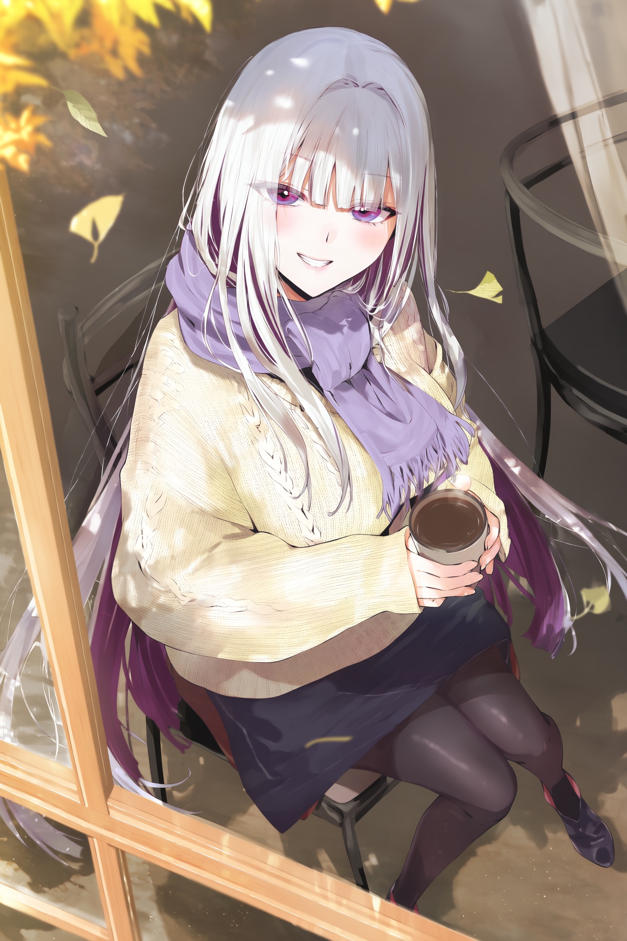 @hanahanamaki and @happoubi_jin,  nihilux (honkai: star rail),  A vertical anime illustration of Nihilux wearing an oversi...