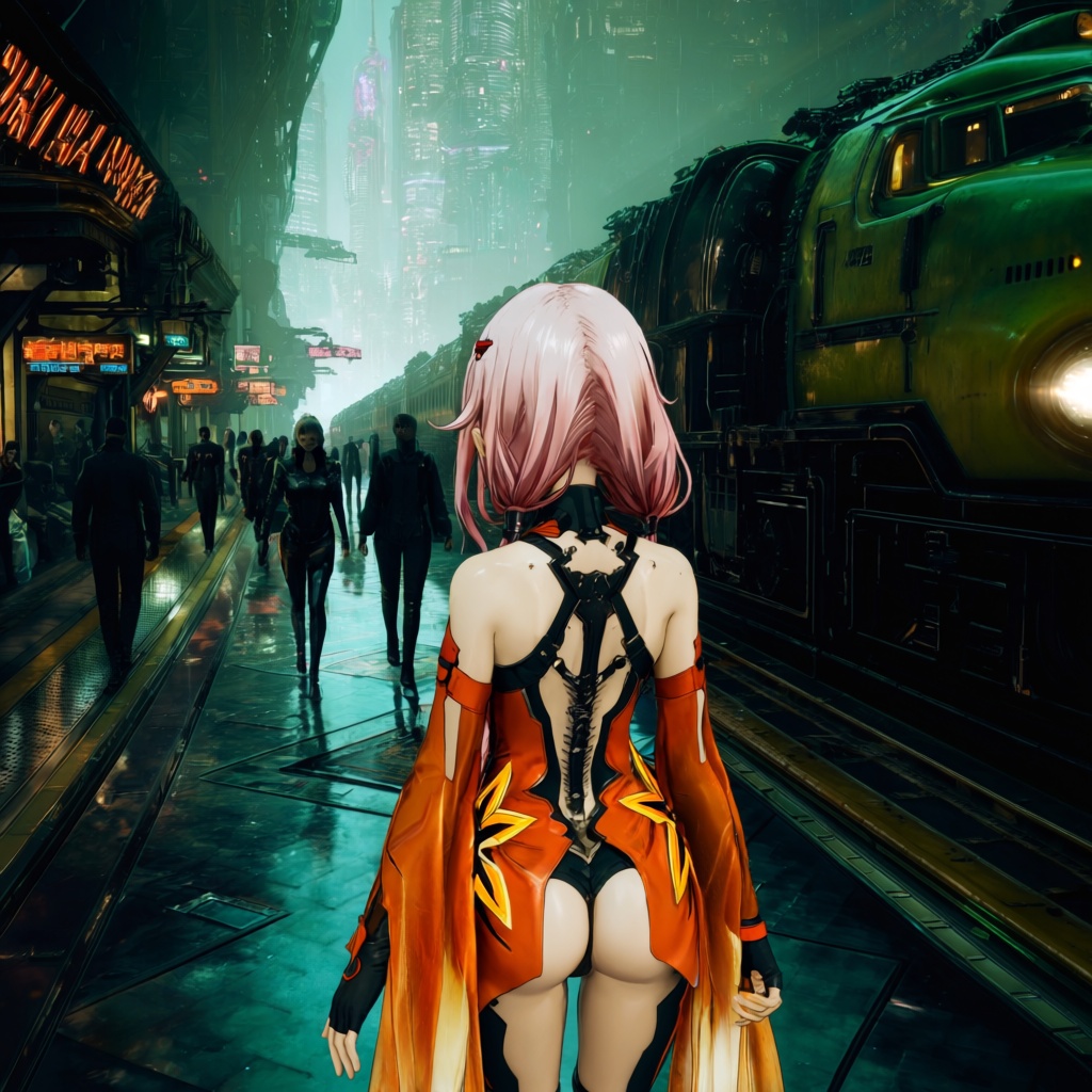 yuzuriha inori,  guilty crown,  1girl on Tensor.Art