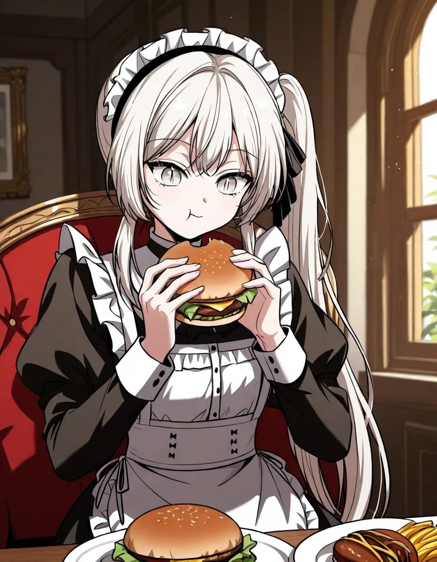 Lurianchan,  long hair,  white hair on Tensor.Art