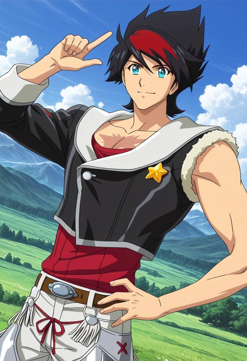 Anime male character,  1male,  solo male focus on Tensor.Art