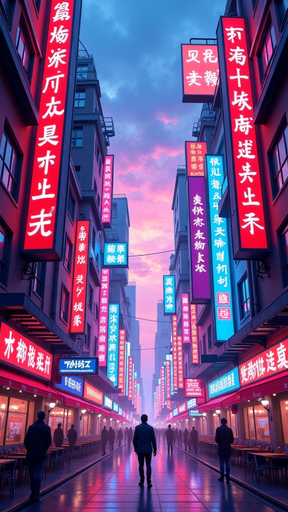 there are many signs on the buildings in the city,anton fadeev and dan mumford,cinematic neon matte painting,bastien grivet,anime style cityscape,anton fadeev 8 k,anime atmospheric,james gilleard artwork,stylized urban fantasy artwork,cgsociety 9,James Gilleard,Raphael Lacoste,anime scenery,Evgeny Lushpin,neon street,alena aenami and artgerm,anime background art,anime scenery concept art,futuristic street,sylvain sarrailh,style of raphael lacoste,anime movie background,hyperdetailed 3d matte painting,hyperdetailed 3 d matte painting,cyberpunk alley,anime styled 3d,Anton Fadeev,hd anime cityscape,japanese street,3d rendered matte painting,brightly lit - style atmosphere,rossdraws volumetric lighting,artwork of a hong kong street,