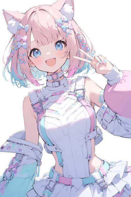 pastel colors theme,  cute 1girl,  blue eyes on Tensor.Art