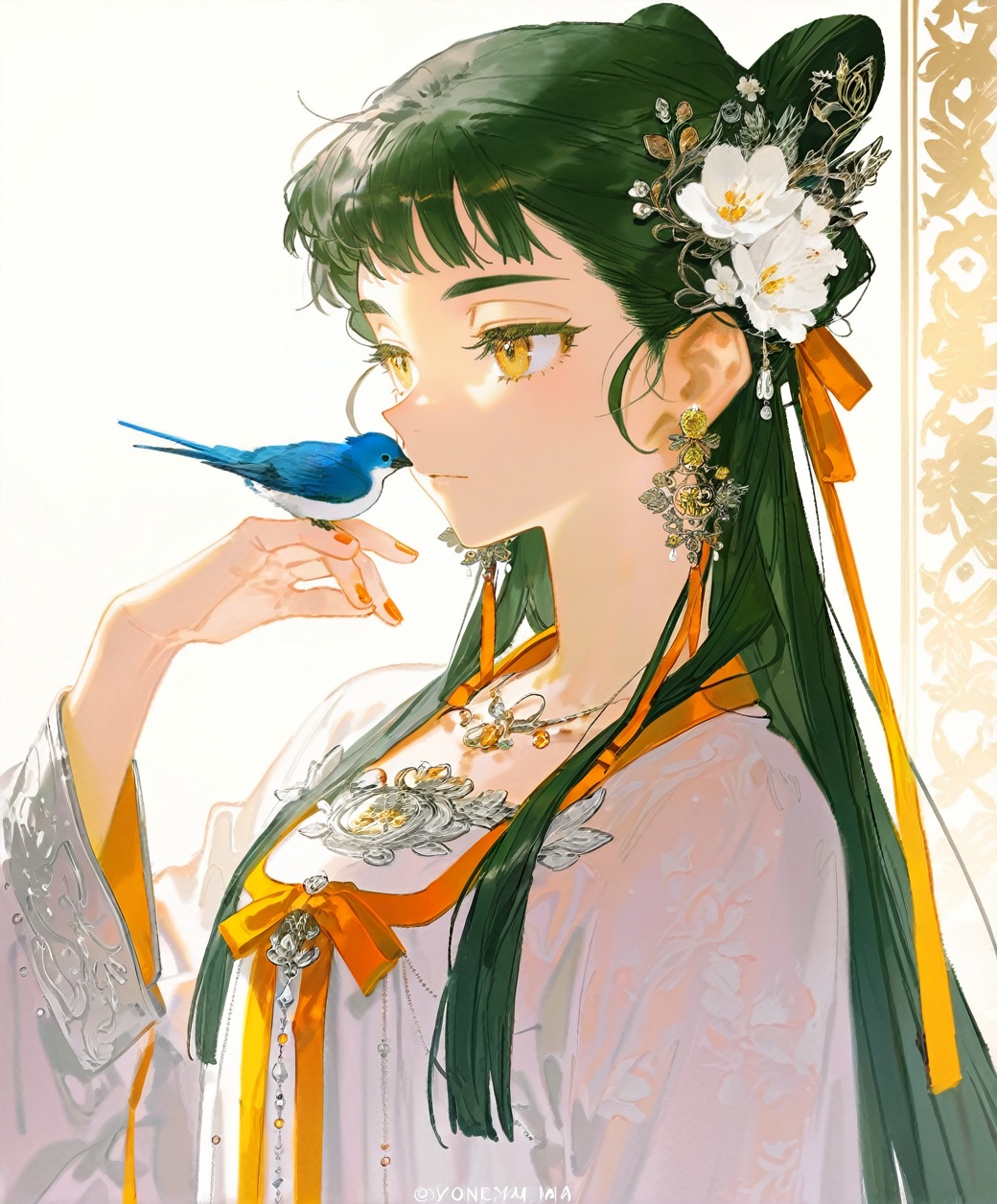 RDJlock,  1girl,  flower on Tensor.Art