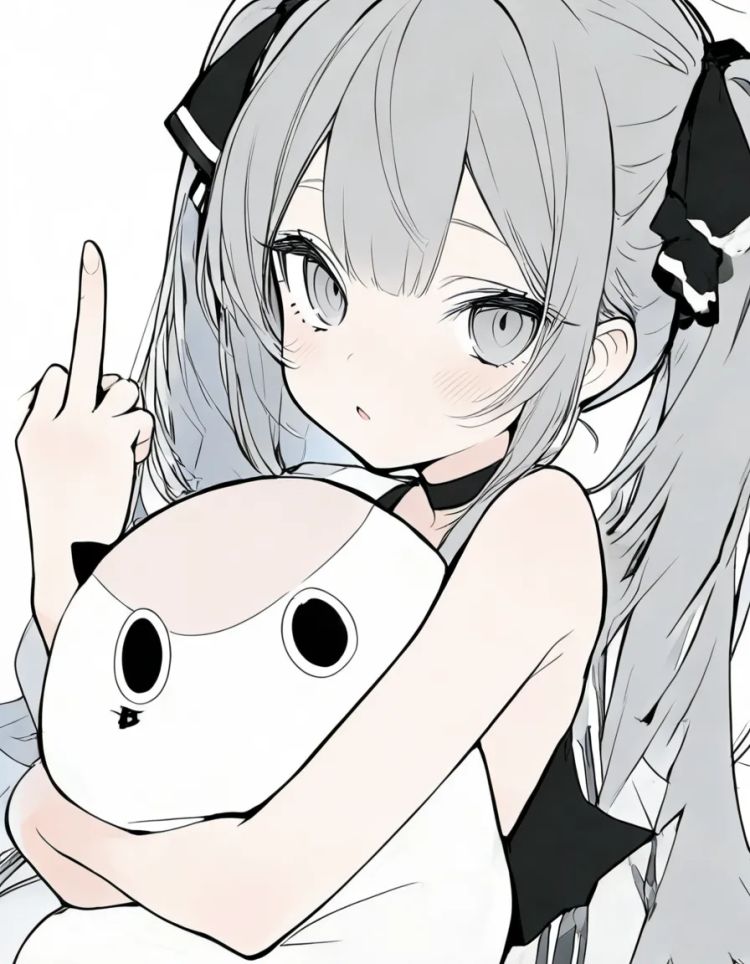 简约线条风二次元 by Wacan on Tensor.Art