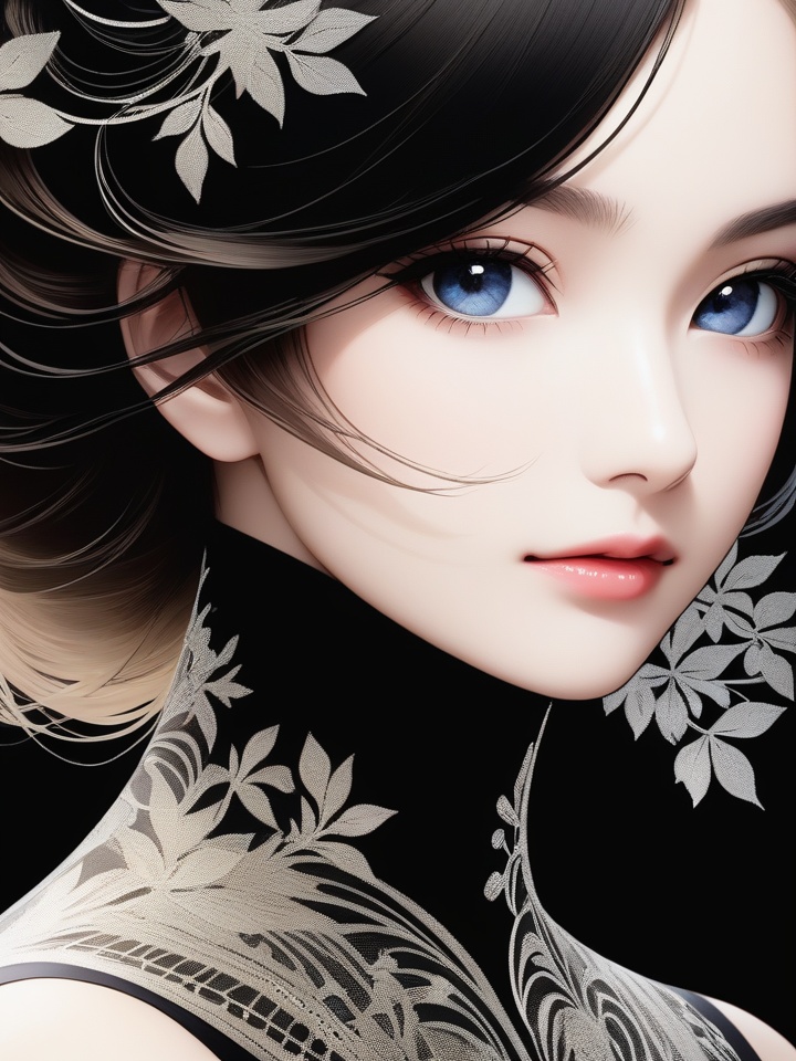 1girl,  Elegant,  Portrait Photogram on Tensor.Art