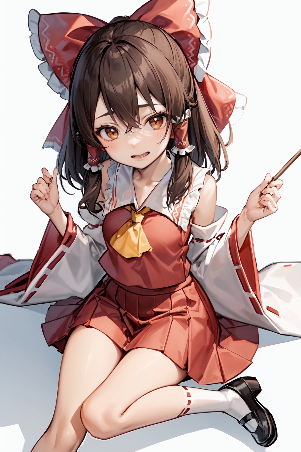 1girl,  hakurei reimu, on Tensor.Art