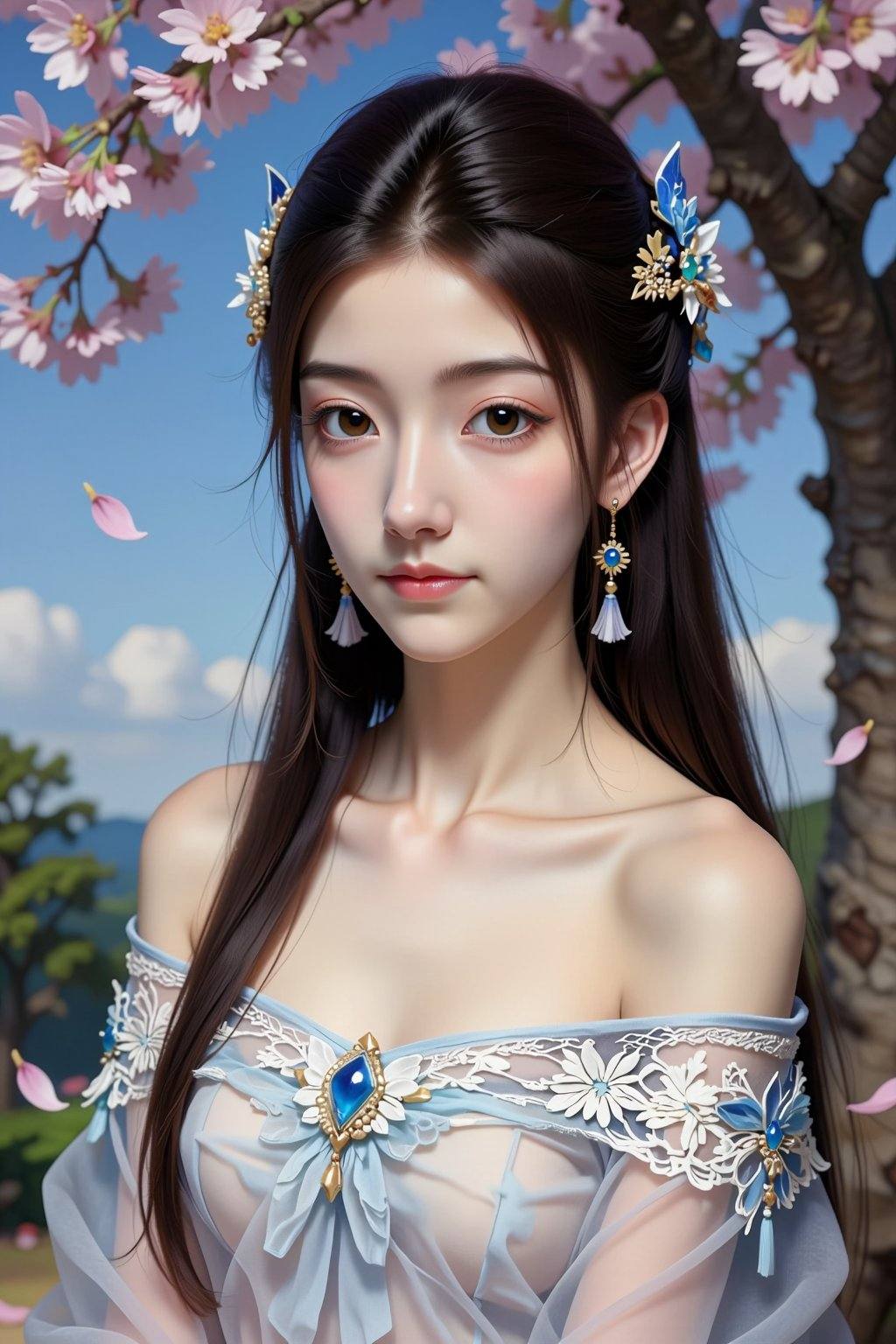 1girl,  dress,  jewelry on Tensor.Art