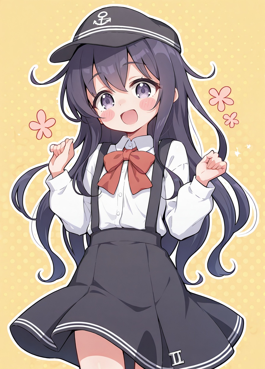 black hair,  wodae,  akatsuki \(kancolle\) on Tensor.Art