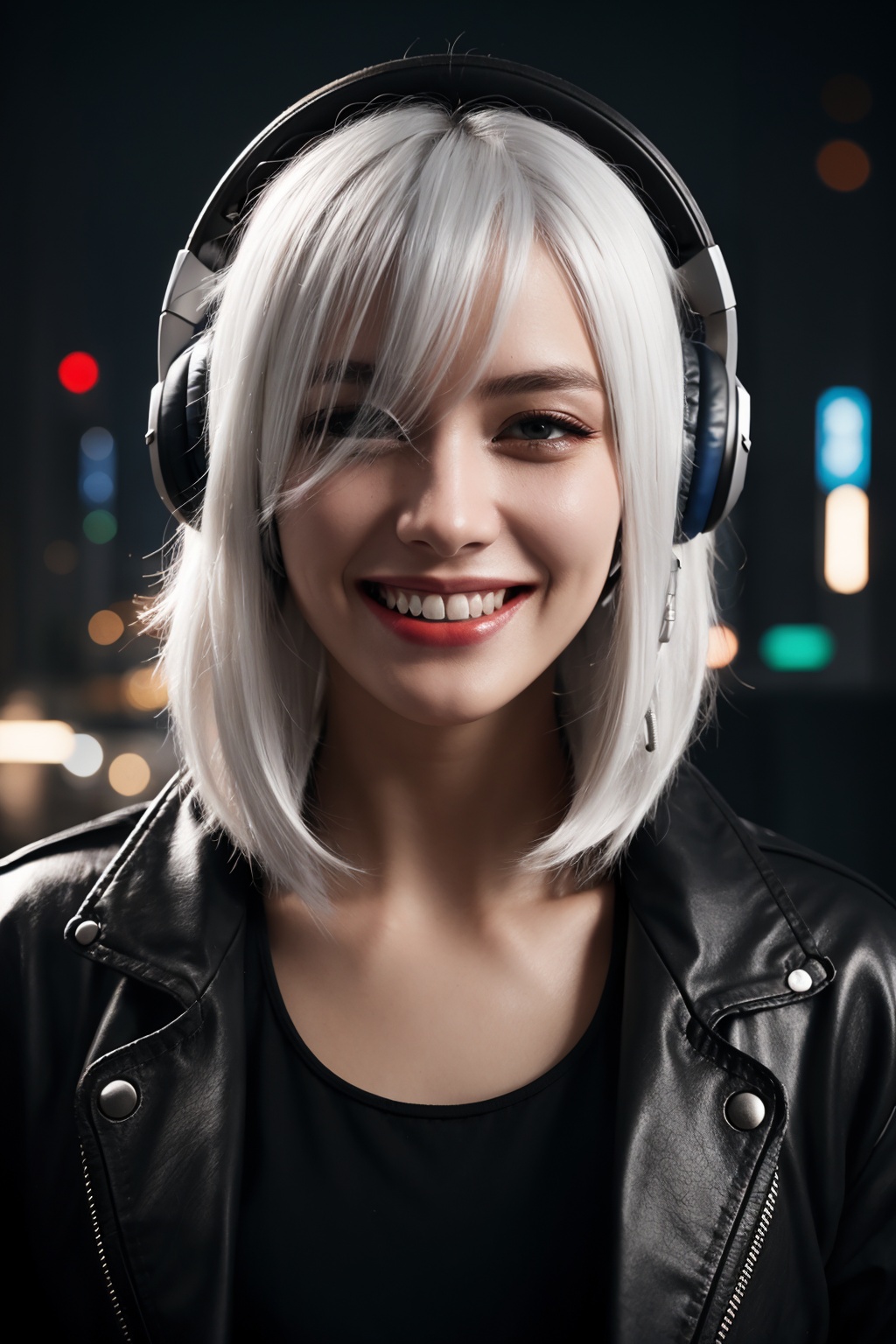 ultra detailed 8k,  split-color hair,  black hair on Tensor.Art