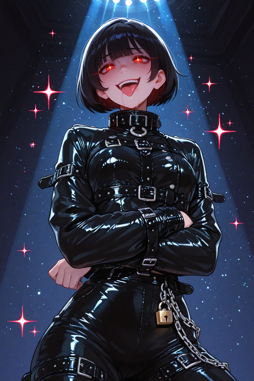 (solo,  woman,  bobcut on Tensor.Art
