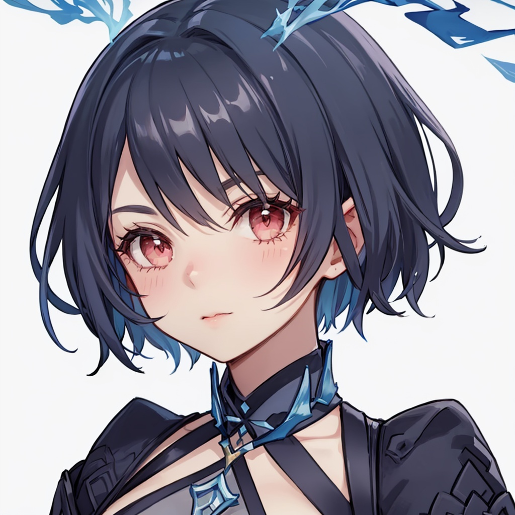 masterpiece,best quality, highly detailed, portrait,close-up,upper body,alice (sinoalice),1girl,solo,looking at viewer,<lora:alice_(sinoalice):1>,simple background,white background,