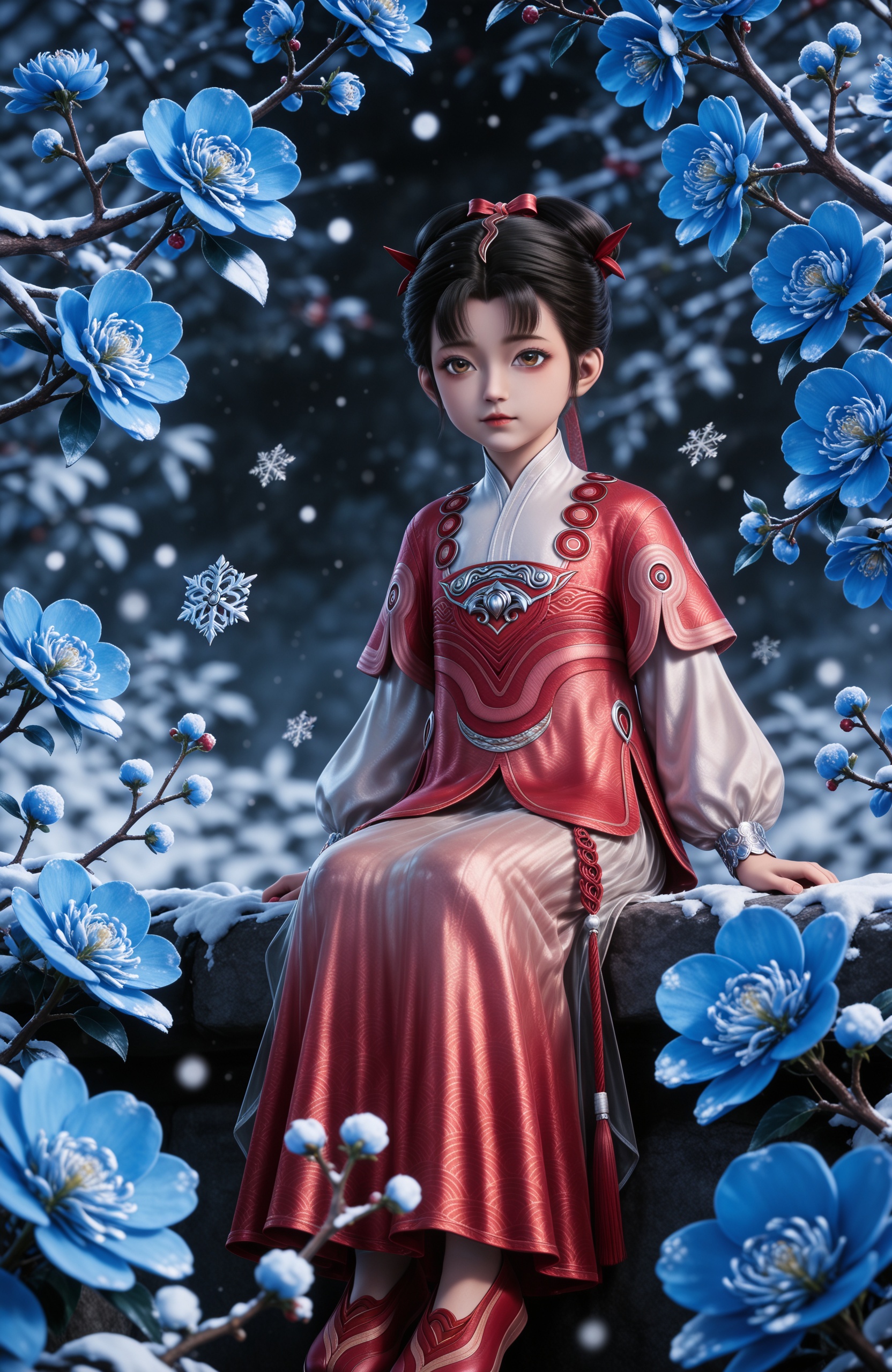 1girl,  child,  black hair by 天海TianHai on Tensor.Art