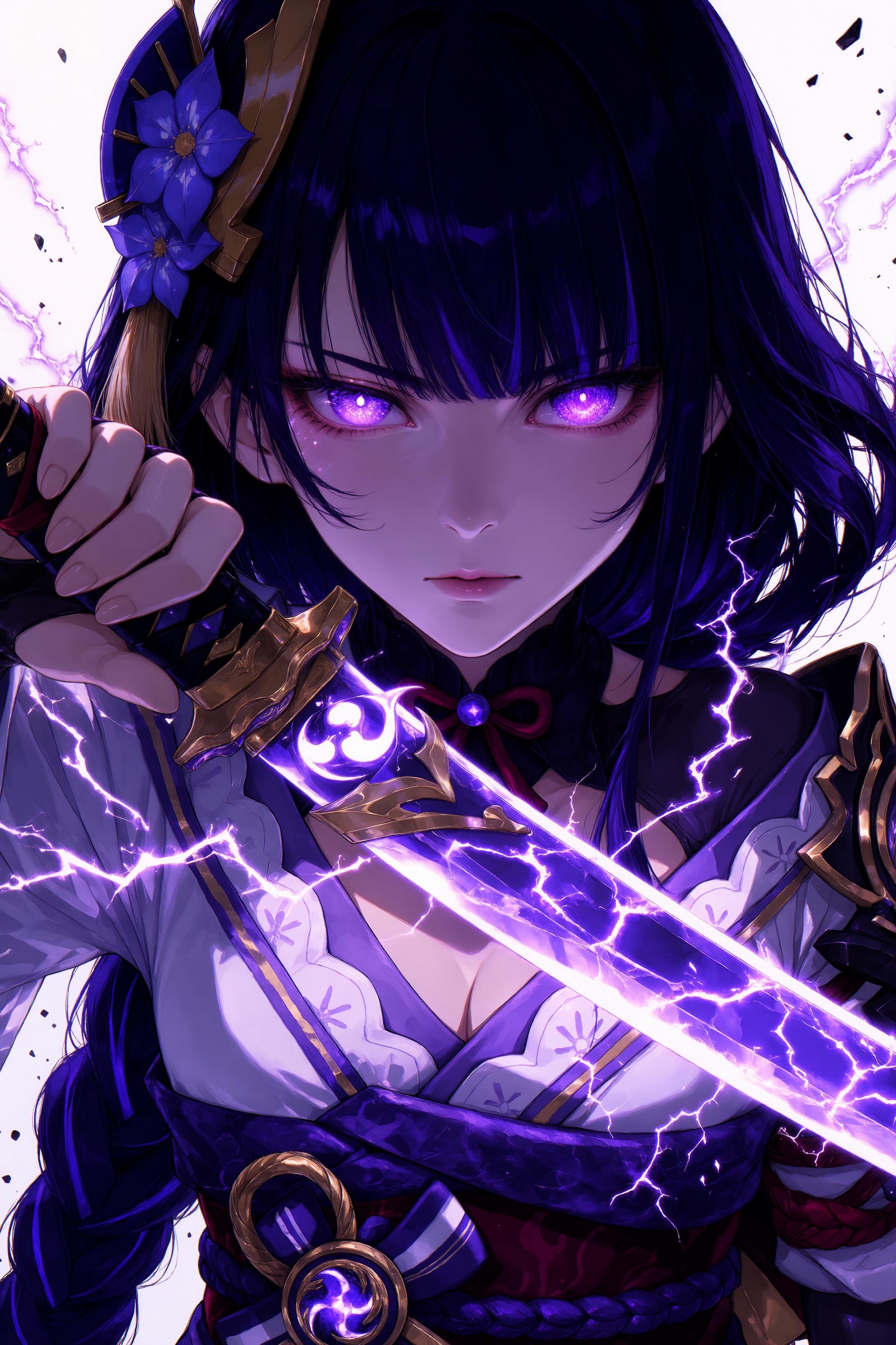 1girl,  raiden shogun, on Tensor.Art