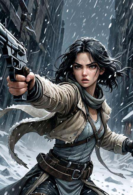 dynamic posing,  rogue aiming weapon,  dark fantasy on Tensor.Art