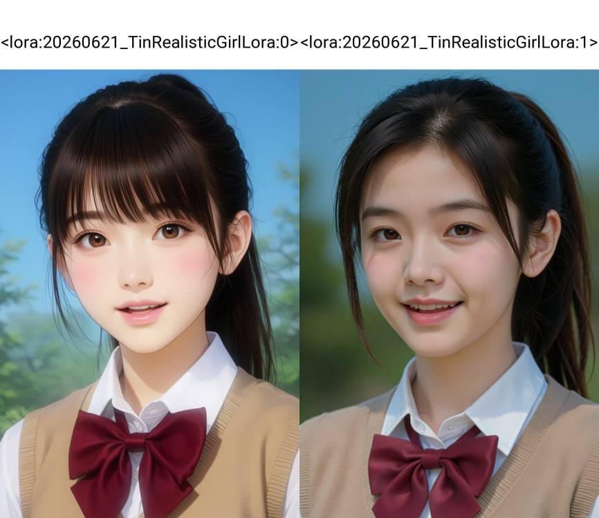 20260621_TinAnimaRealisticGirlLora 动漫逼真人像滑块 by 天TIN on Tensor.Art