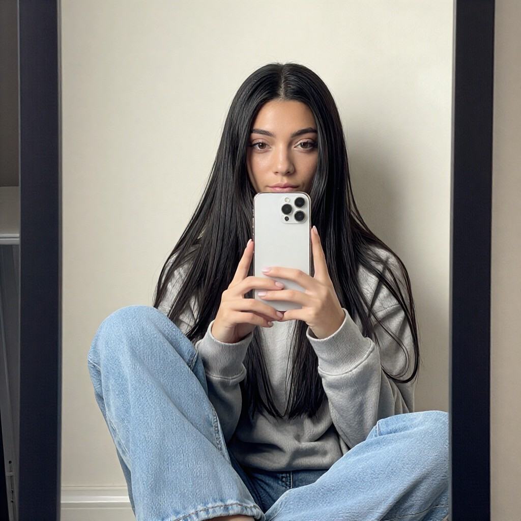 RINA,  1girl,  denim on Tensor.Art
