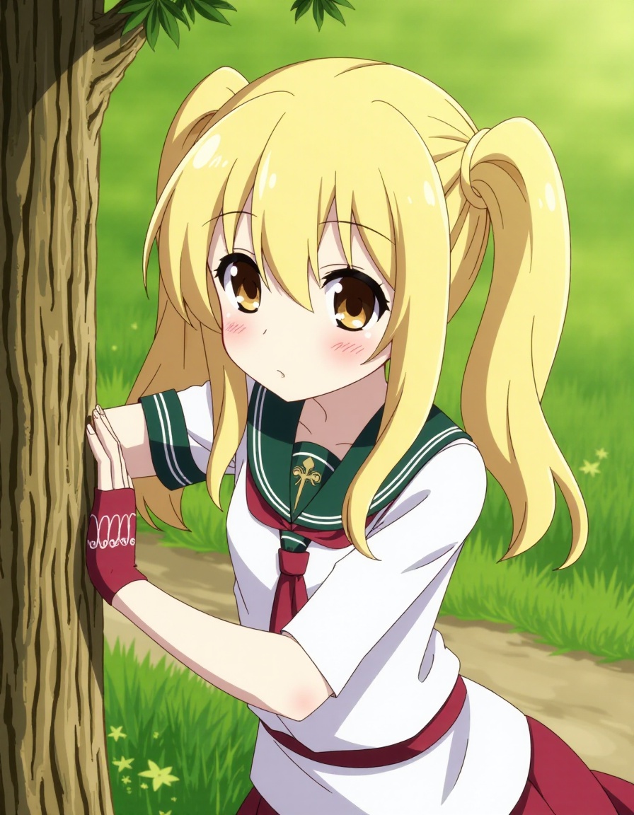 finetuneanime,  1girl,  blonde hair on Tensor.Art