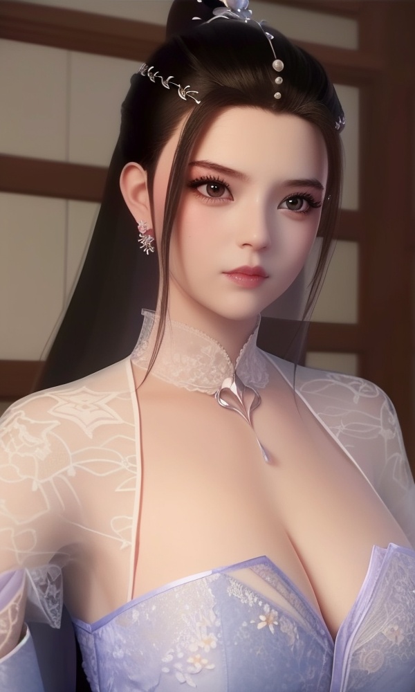 (,1girl, ,best quality, ),looking at viewer, <lora:431-DA-逆天邪神-楚月婵:0.8> ,, ,masterpiece, (( , )),ultra realistic 8k cg, ,    ,cleavage,perfect cherry blossom, ,lace , (cleavage), (), 