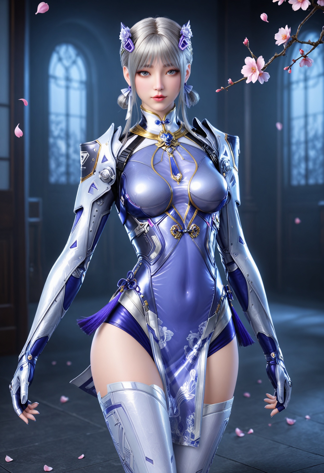 facing viewer,  direct gaze,  (intricate details) by 云落 on Tensor.Art