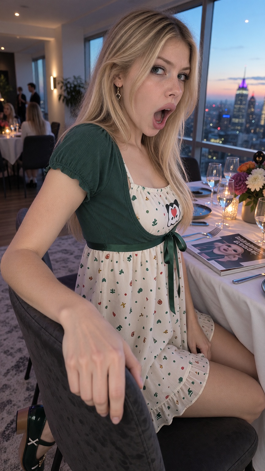 PeachyX,  blonde hair A photorealistic cinematic photograph of a 21-year-old ***** woman,  alone in the frame. The core im...