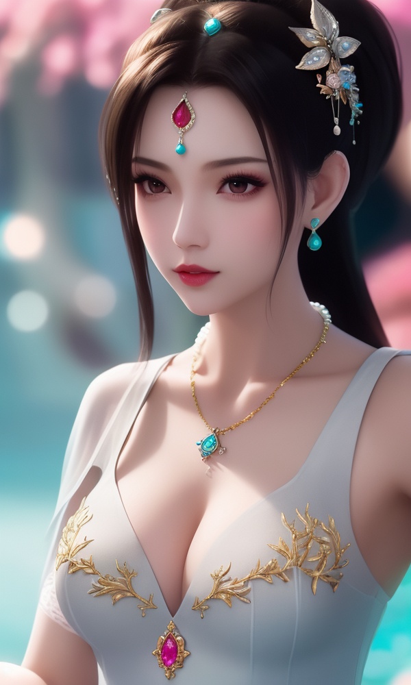 (,1girl, ,best quality, ),looking at viewer, <lora:411-DA-太一剑仙传-季师师:0.8> ,, ,masterpiece, ((((, solo,  , ,solo focus, ,underwater, )))) ,ultra realistic 8k cg,   clean, masterpiece,     cinematic lighting, cinematic bloom,  (( , )),, , unreal, science fiction, luxury, jewelry, diamond, gold, pearl, gem, sapphire, ruby, emerald, intricate detail, delicate pattern, charming, alluring, seductive, erotic, enchanting, hair ornament, necklace, earrings, bracelet, armlet,,(cleavage), blurry, depth_of_field, blurry_background, 1girl, blurry_foreground, black_hair, mole, solo, lips, motion_blur, nose, makeup,