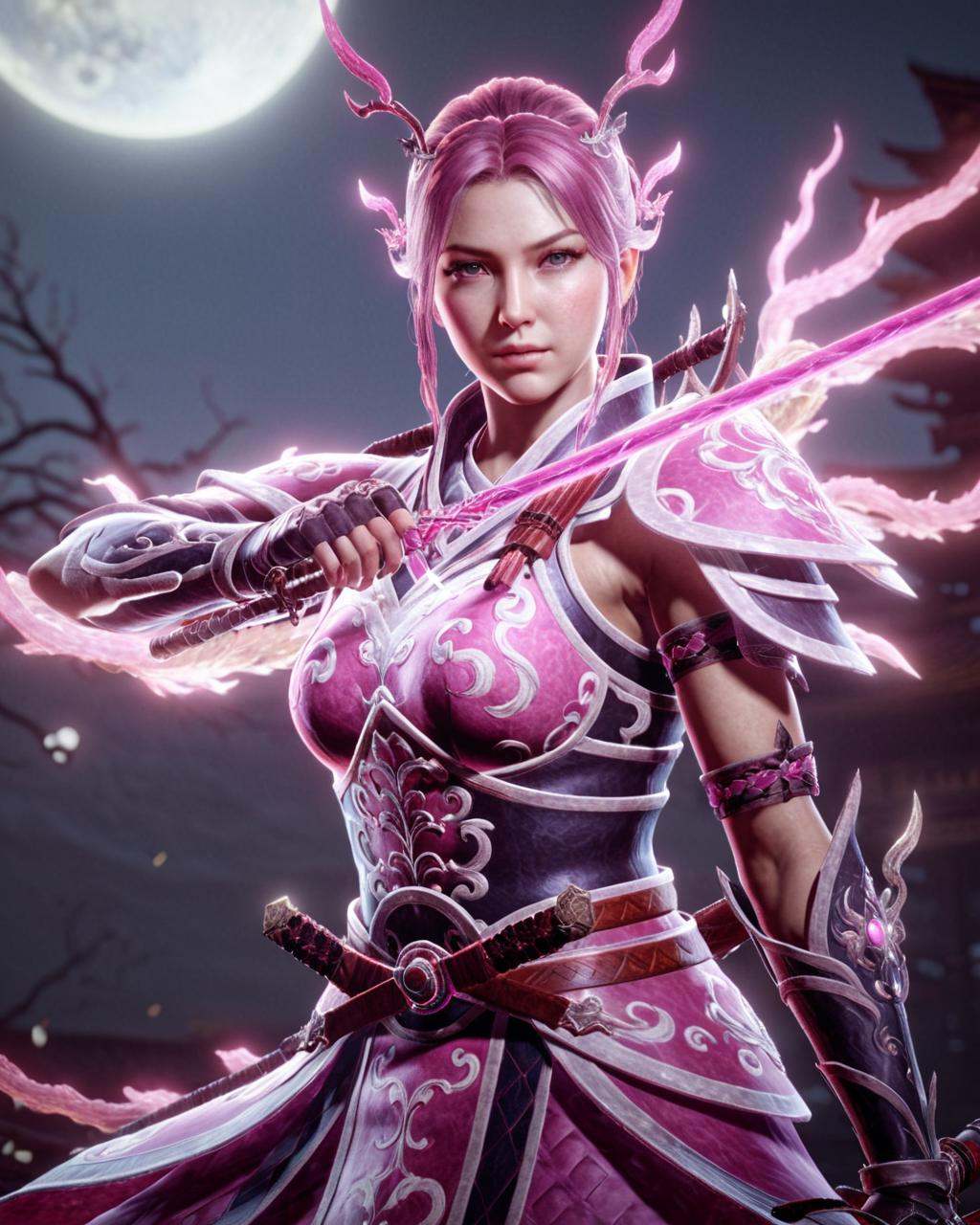1girl,  pink niohxlguardiansprt,  epic on Tensor.Art