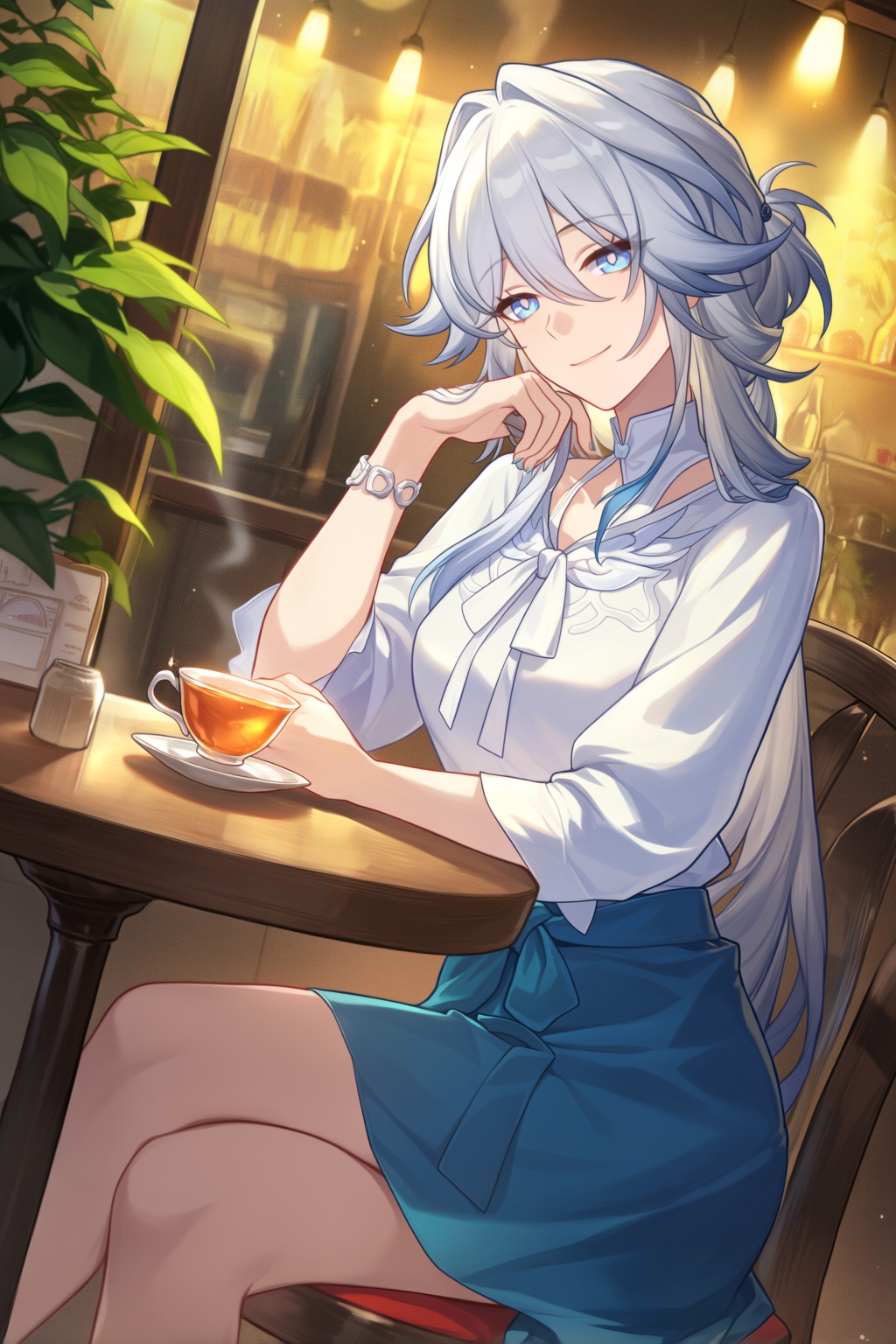 benghuaicg,  yaoguang (honkai star rail),  white hair on Tensor.Art